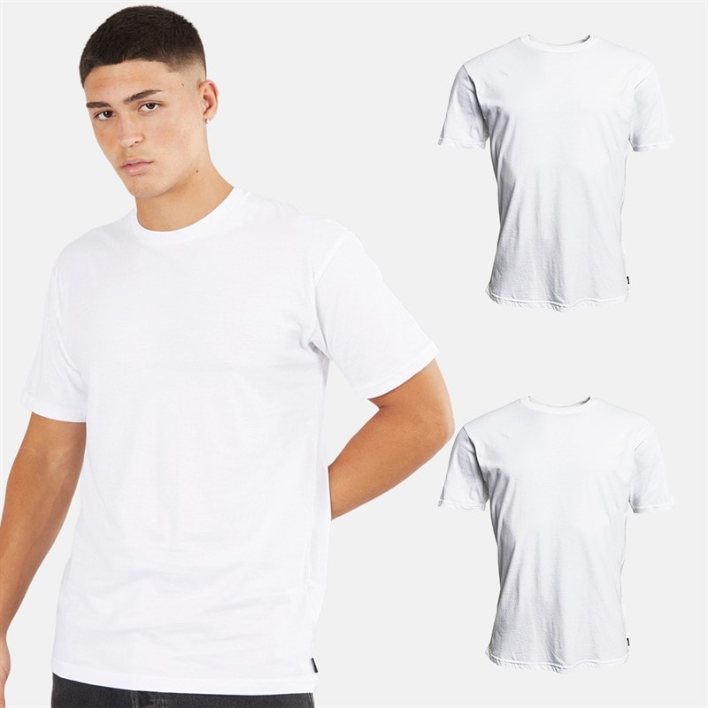 Vans Mens Three Pack Basic T-Shirts White - Image 1