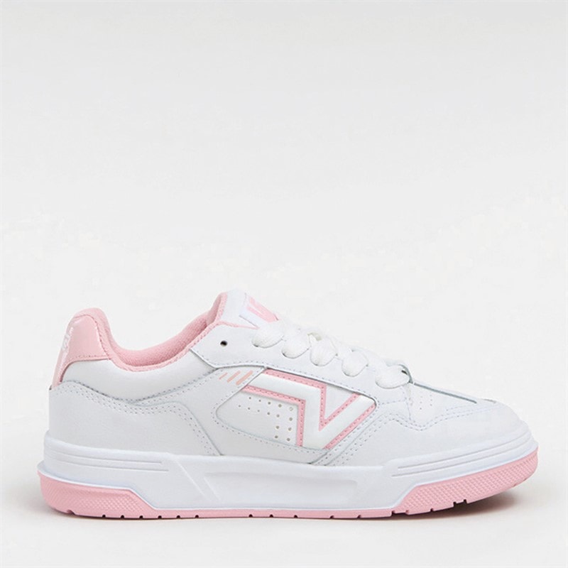 Vans Upland Trainers White/Pink - Image 1