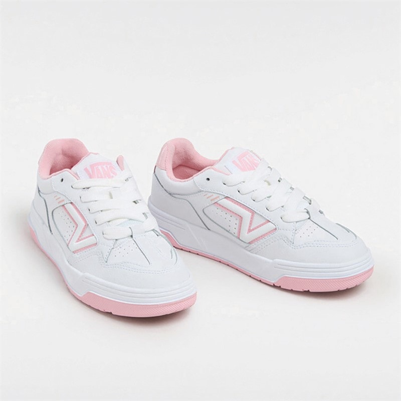 Vans Upland Trainers White/Pink - Image 3