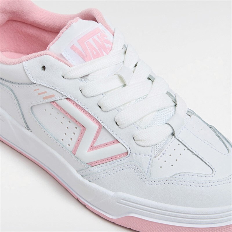 Vans Upland Trainers White/Pink - Image 4