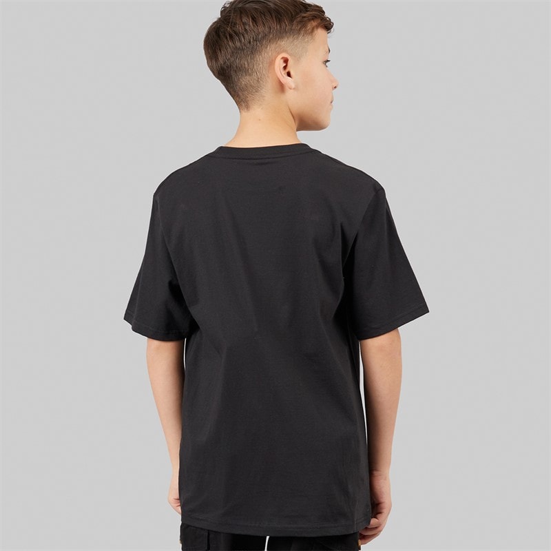 Vans Boys Junior Star Checker T-Shirt Black - Image 2