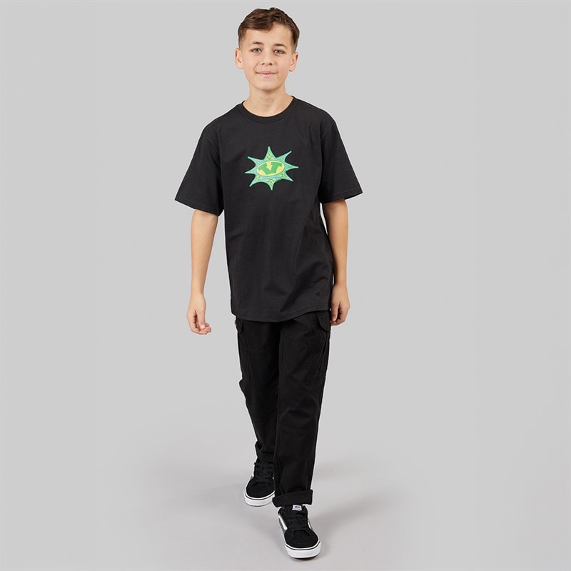 Vans Boys Junior Star Checker T-Shirt Black - Image 3