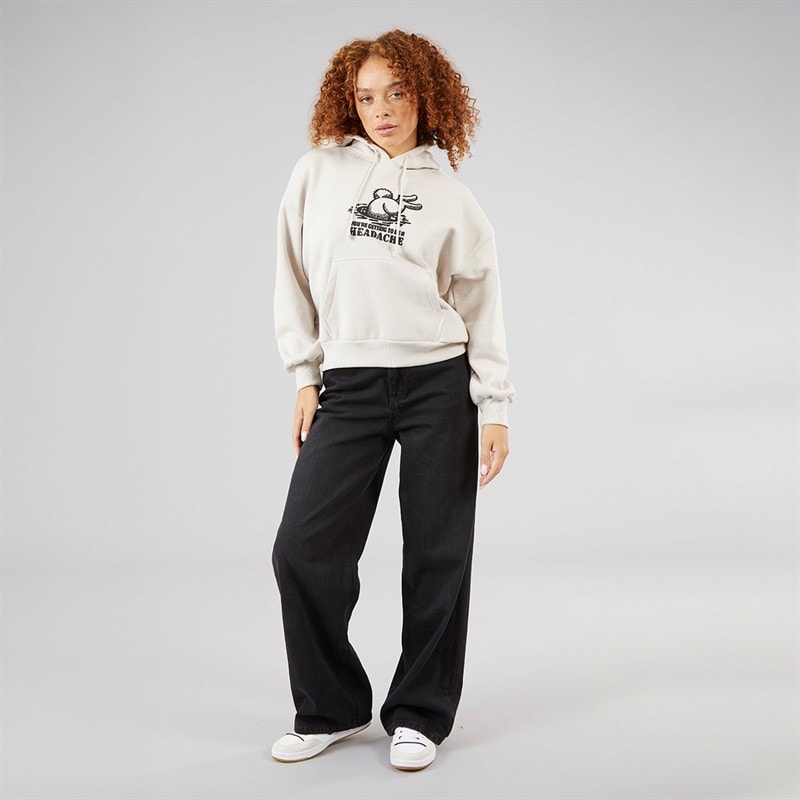 Vans Womens Down The Rabbit Hole Graphic Hoodie Taupe Mist - Image 4