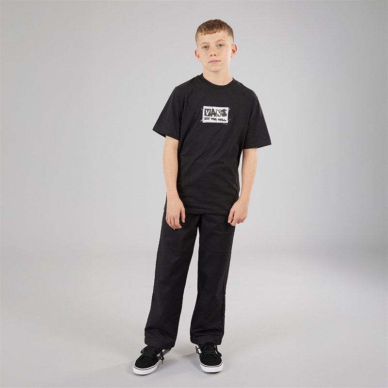 Vans Junior Boys Authentic Loose Chinos Black - Image 4