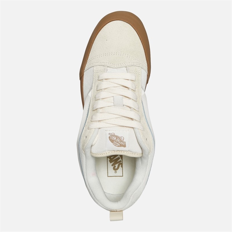 Vans Mens Knu Skool Trainers Marshmallow/Light Gum - Image 4