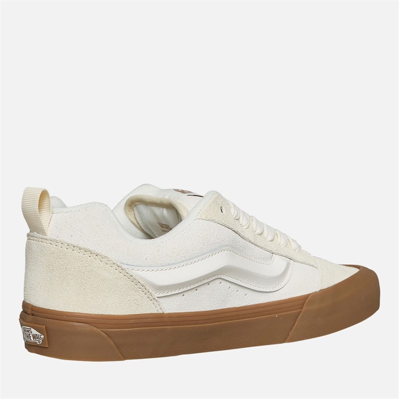 Vans Mens Knu Skool Trainers Marshmallow/Light Gum - Image 5