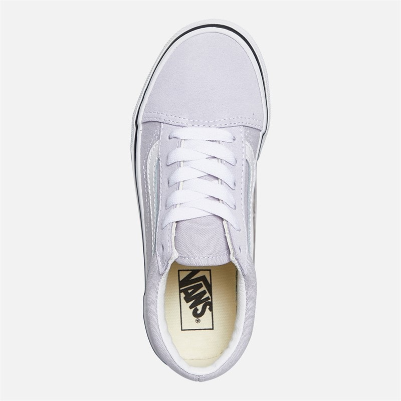 Vans Girls Old Skool Trainers Lilac Mist - Image 4