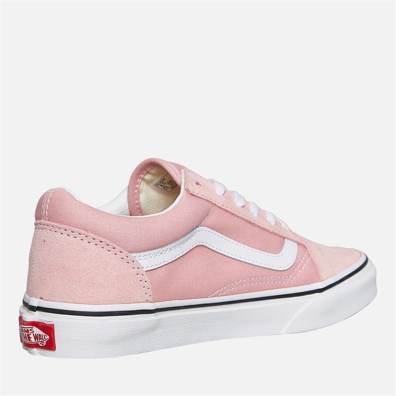 Vans Junior Girls Old Skool Trainers Powder Pink/True White - Image 5