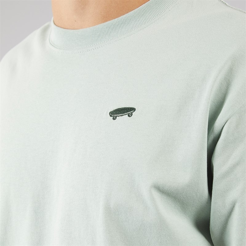 Vans Mens Salton Loose T-Shirt Gray Olive - Image 3