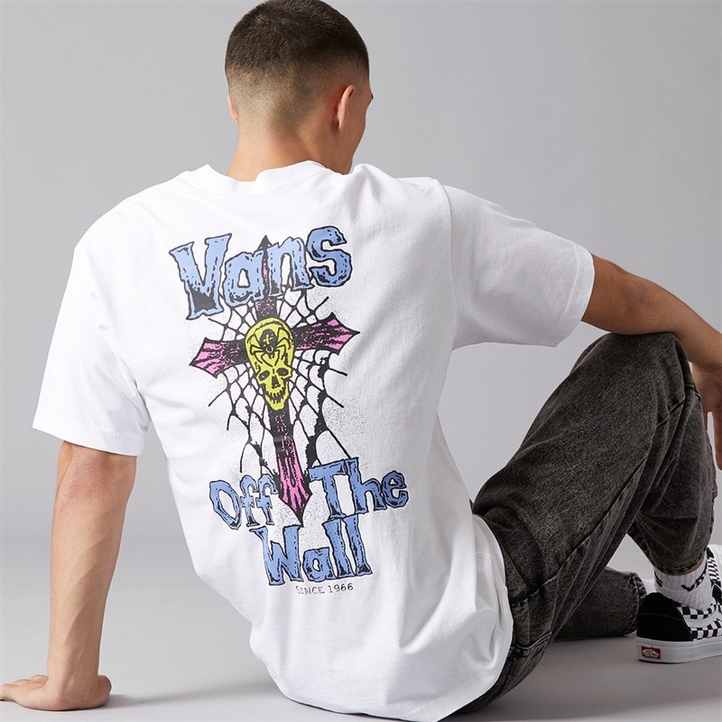 Vans Mens Legacy Loose T-Shirt White - Image 1