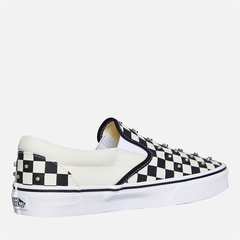 Vans Classic Checkerboard Slip-On Trainers Black - Image 5