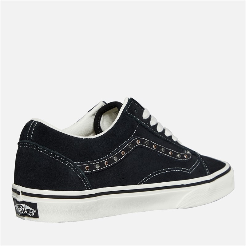 Vans Womens Old Skool Trainers Black/Metallic - Image 5