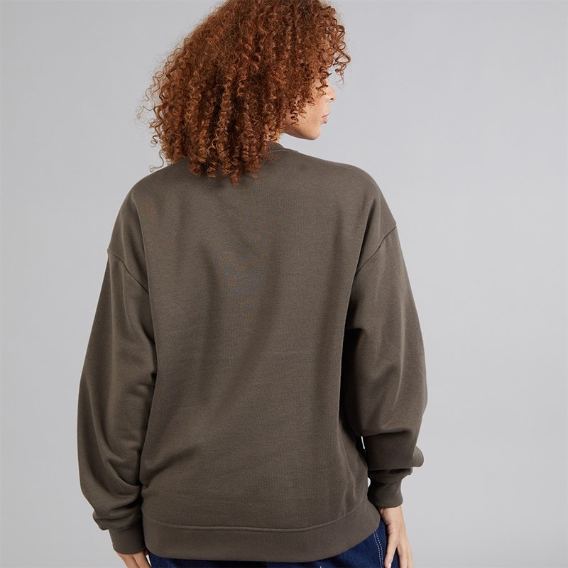 Vans Womens Earthbound Graphic Sweatshirt Coal Brown - Image 2
