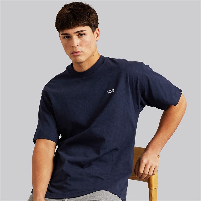 Vans Mens Left Chest Logo Loose T-Shirt Parisian Night - Image 1