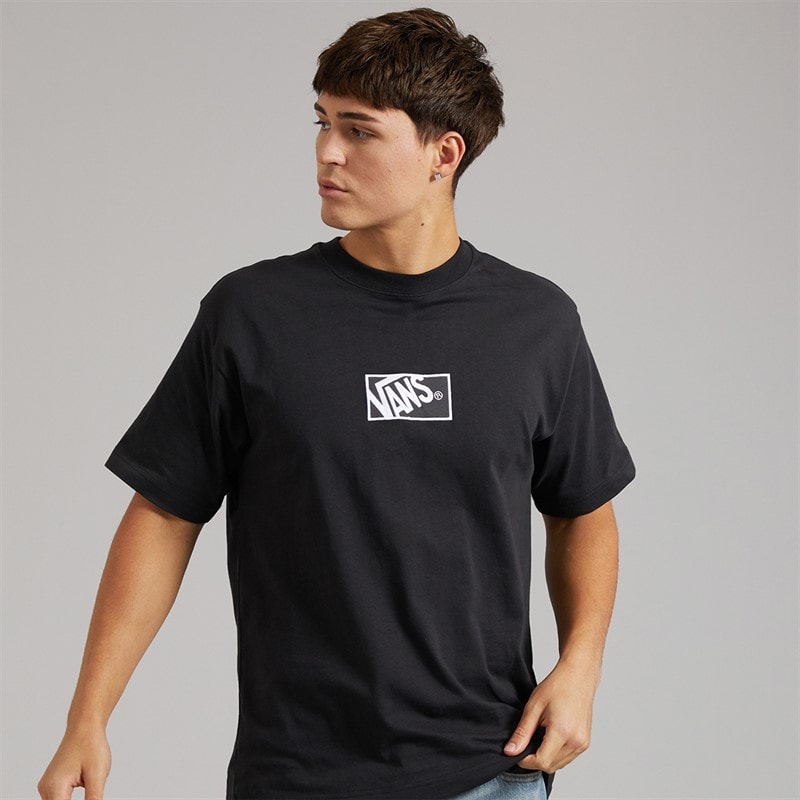 Vans Mens Blocked Box Logo Loose T-Shirt Black