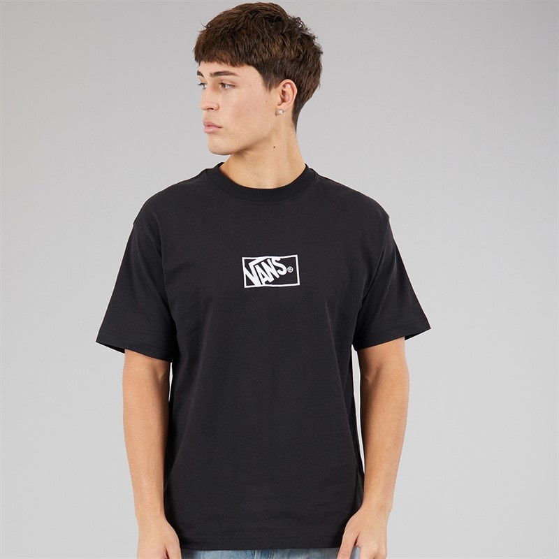 Vans Mens Blocked Box Logo Loose T-Shirt Black - Image 3