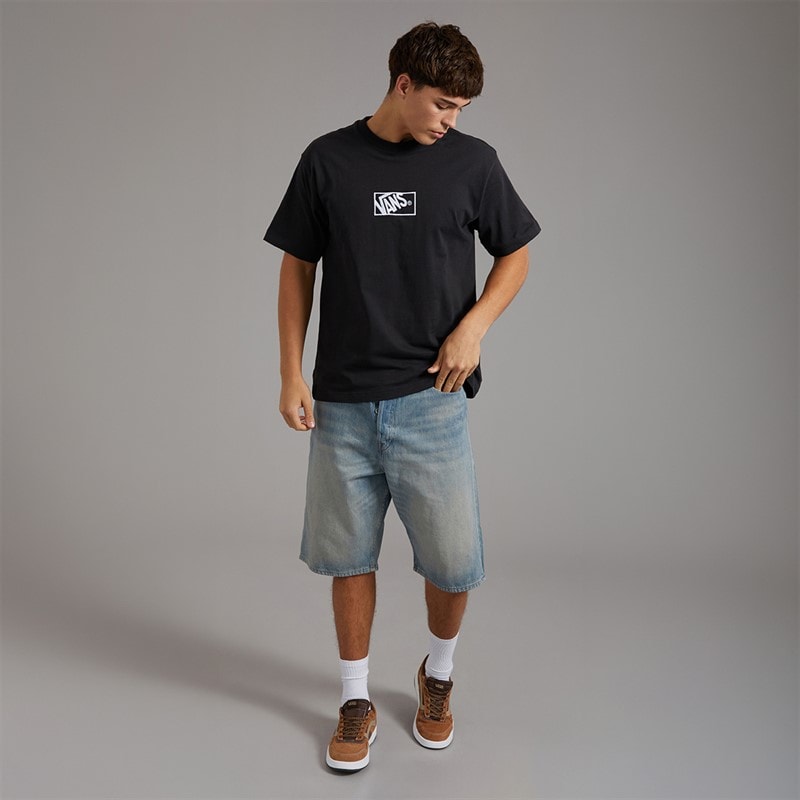 Vans Mens Blocked Box Logo Loose T-Shirt Black - Image 4