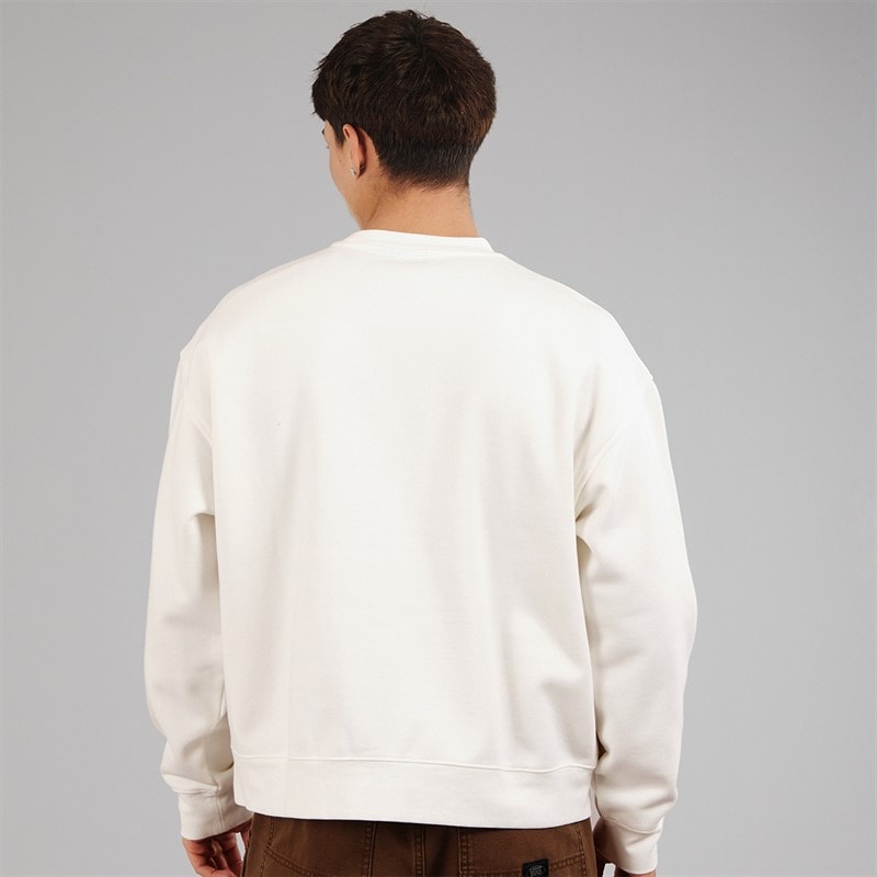 Vans Mens Premium Crew Neck Sweatshirt Egret - Image 2