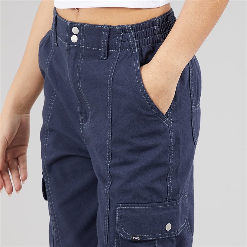 Vans Womens 6oz Canvas Sidewalk Pants Parisian Night - Image 3