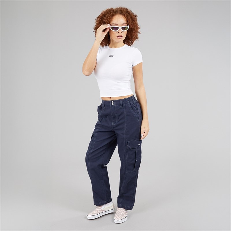 Vans Womens 6oz Canvas Sidewalk Pants Parisian Night - Image 4