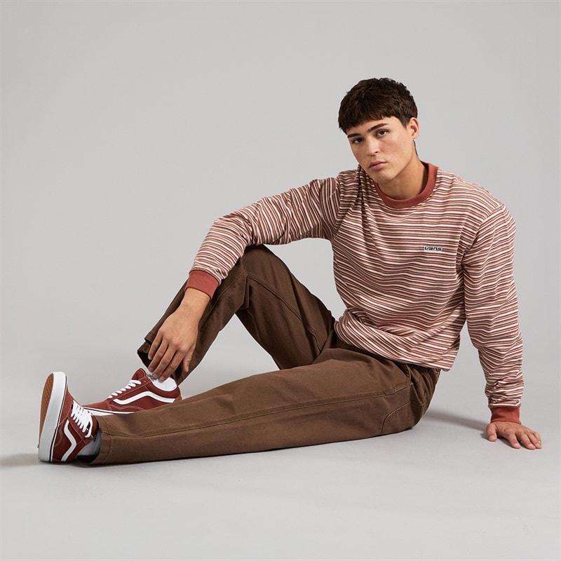 Vans Mens Drill Chore Loose Fit Chinos Vintage Cocoa - Image 4