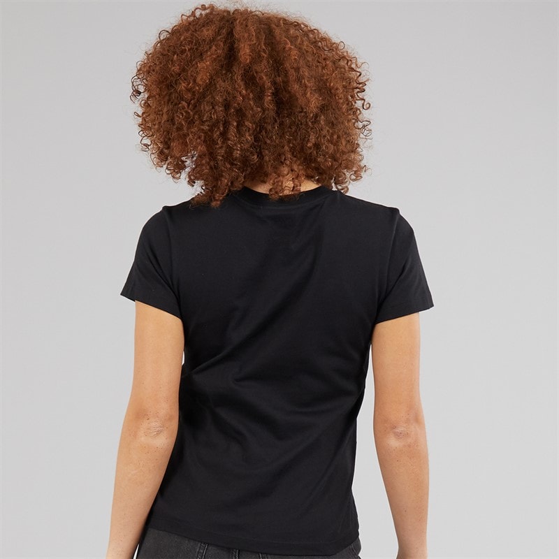 Vans Womens Flying V Logo T-Shirt Black - Image 2