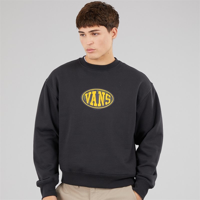Vans Mens Worldwide 94 Graphic Sweatshirt Black - Image 1