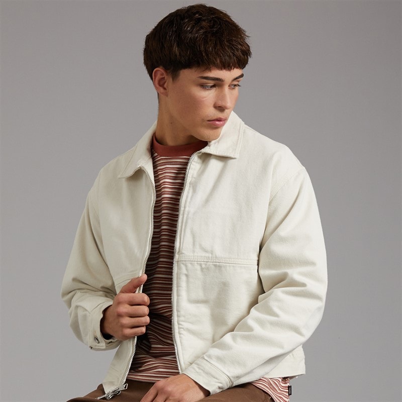 Vans Mens Denim Station Jacket Natural Seed