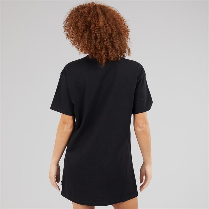 Vans Womens Center Vee Logo T-Shirt Dress Black - Image 2