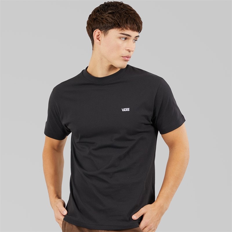 Vans Mens Left Chest Logo T-Shirt Black - Image 1