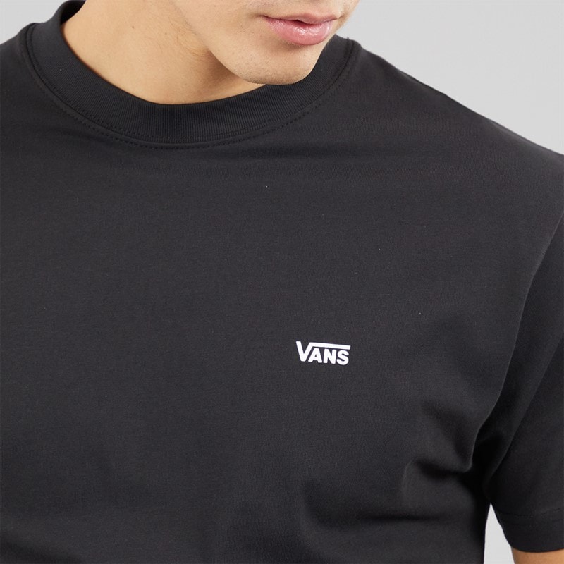 Vans Mens Left Chest Logo T-Shirt Black - Image 3