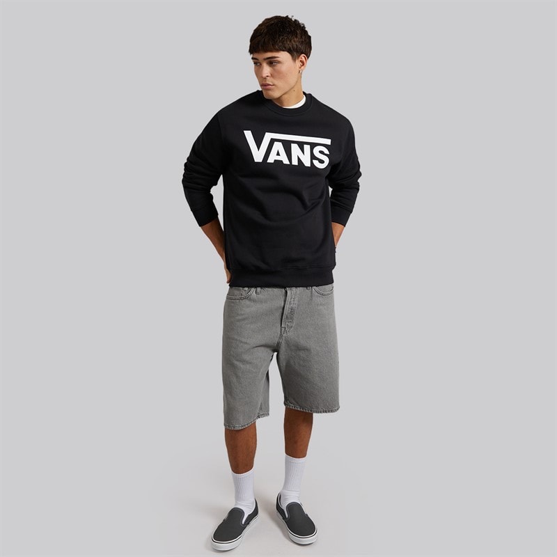 Vans Mens Classic Logo Sweatshirt Black - Image 4