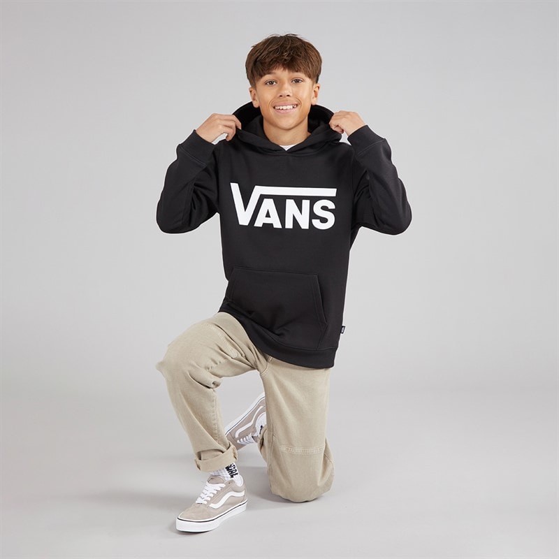 Vans Boys Classic II Logo Hoodie Black - Image 4