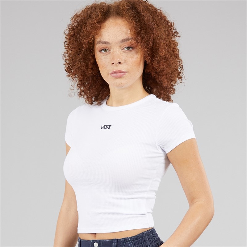 Vans Womens Cameron T-Shirt White - Image 3