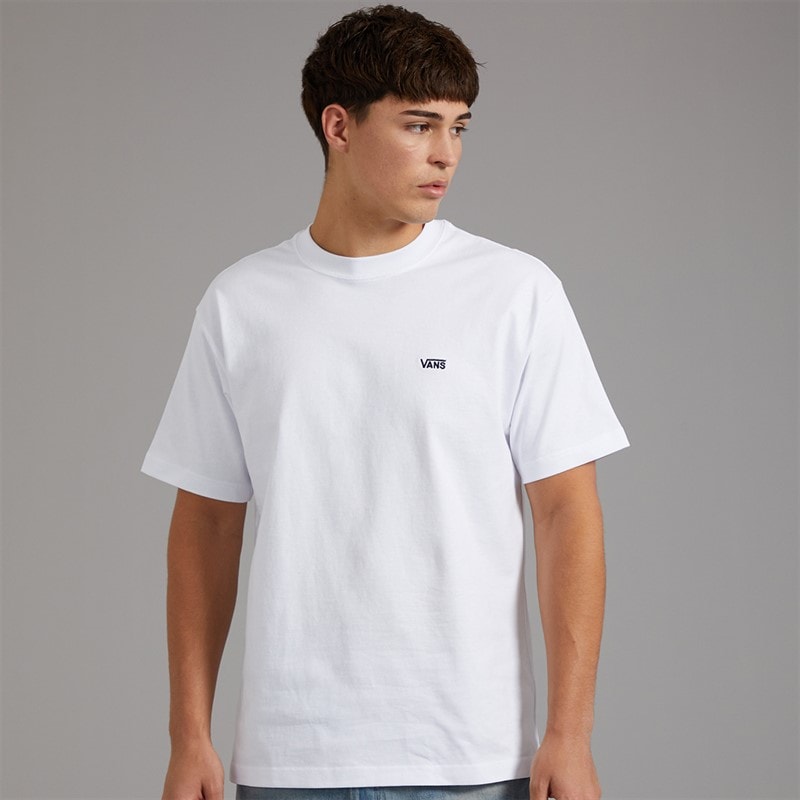 Vans Mens Left Chest Logo Loose T-Shirt White - Image 1