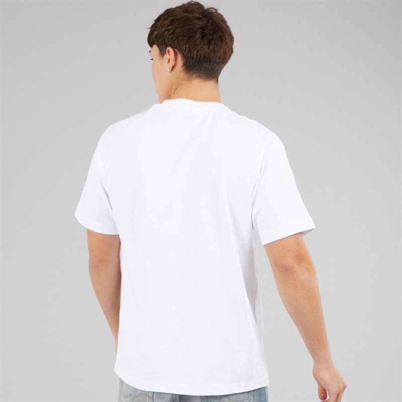 Vans Mens Left Chest Logo Loose T-Shirt White - Image 2