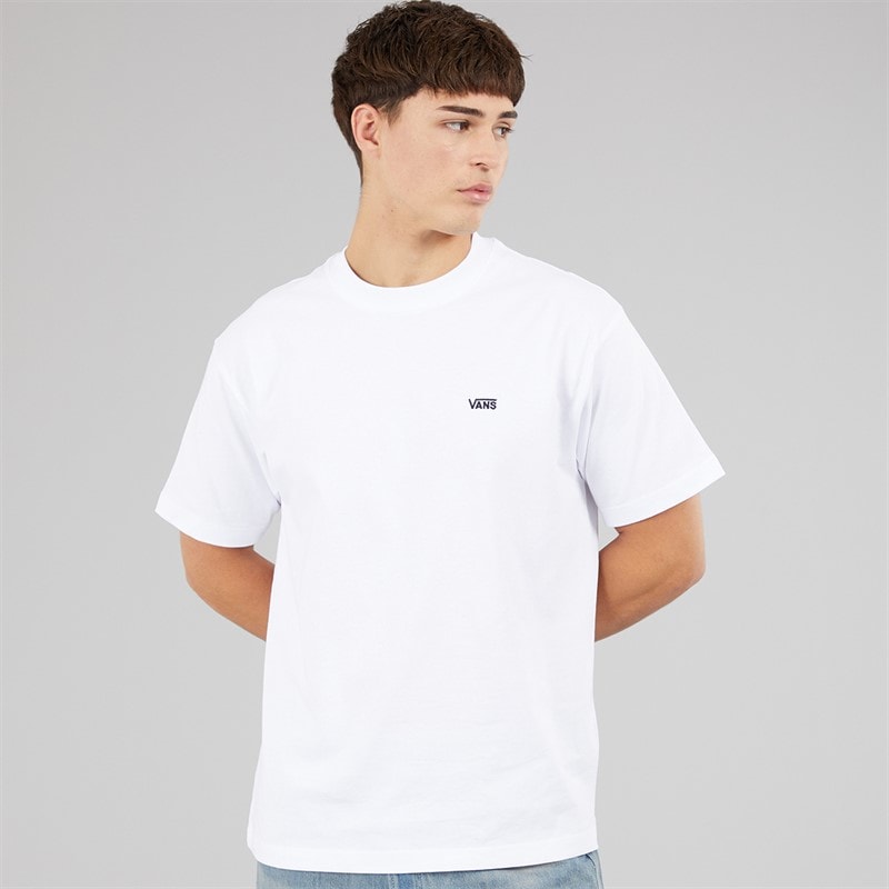 Vans Mens Left Chest Logo Loose T-Shirt White - Image 3