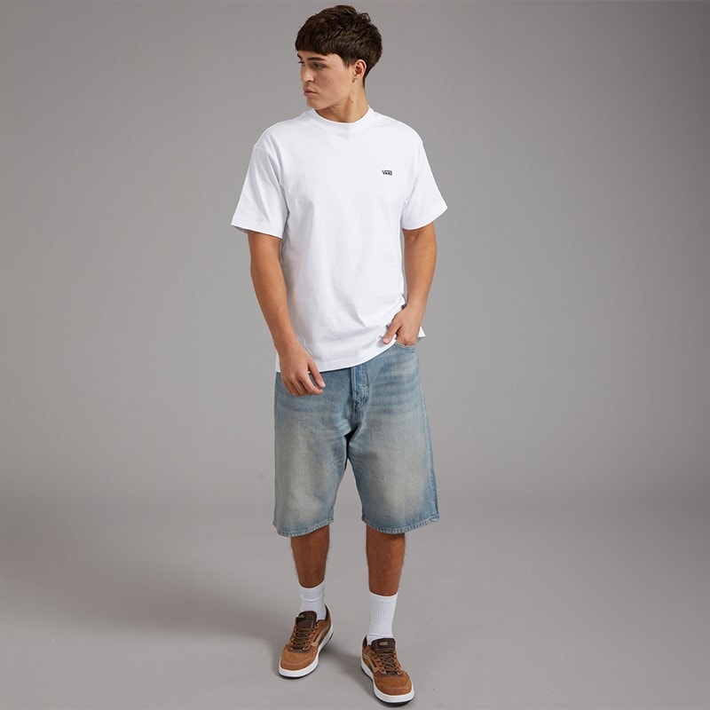 Vans Mens Left Chest Logo Loose T-Shirt White - Image 4