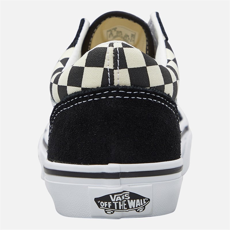 Vans Kids Old Skool Checkerboard Trainers Black/White - Image 3