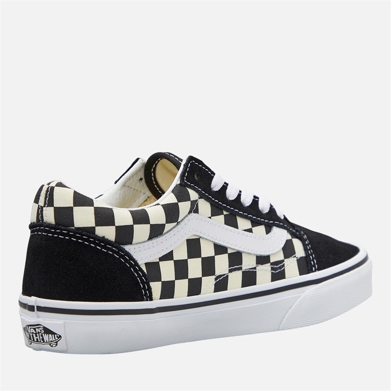 Vans Kids Old Skool Checkerboard Trainers Black/White - Image 5