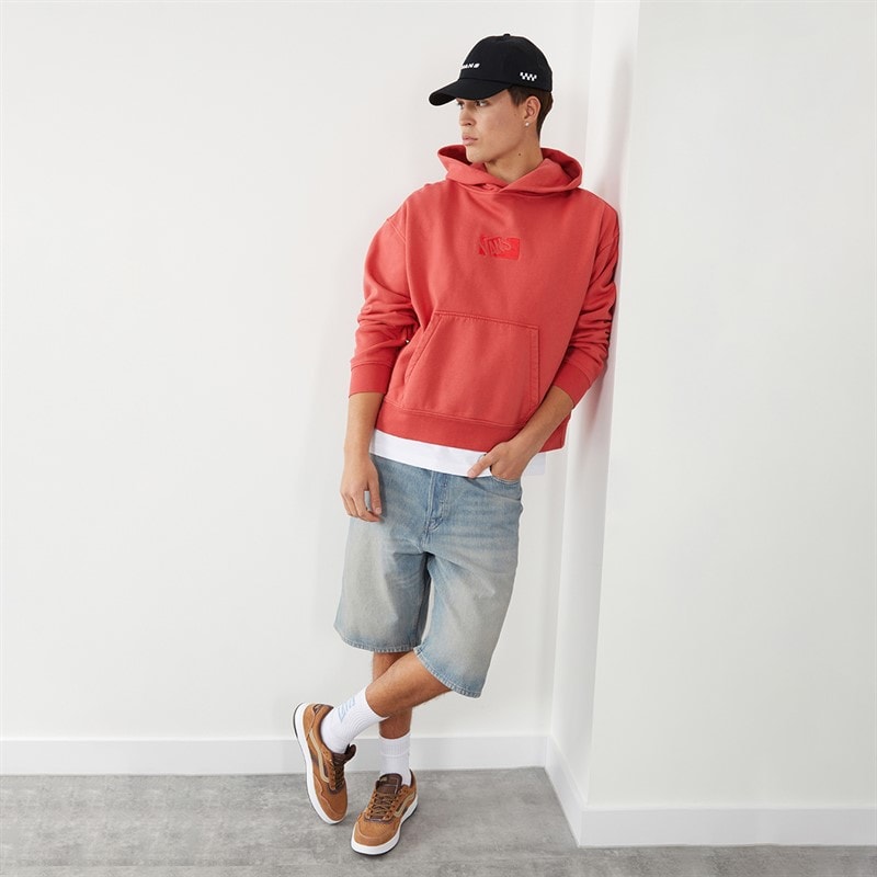 Vans Mens Premium Pullover Hoodie Crimson Haze - Image 4