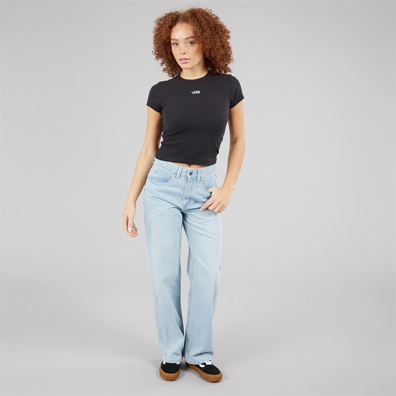 Vans Womens Sirelle Pocket Puddle Jeans Light Stonewash - Image 4