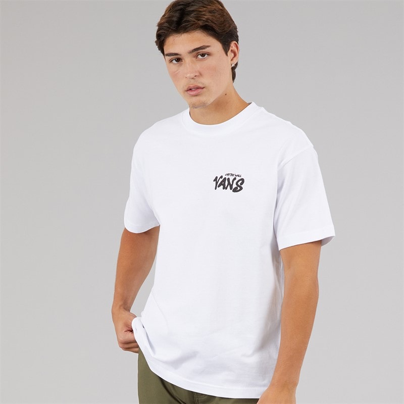 Vans Mens Repear Sam Back Graphic T-Shirt White - Image 2