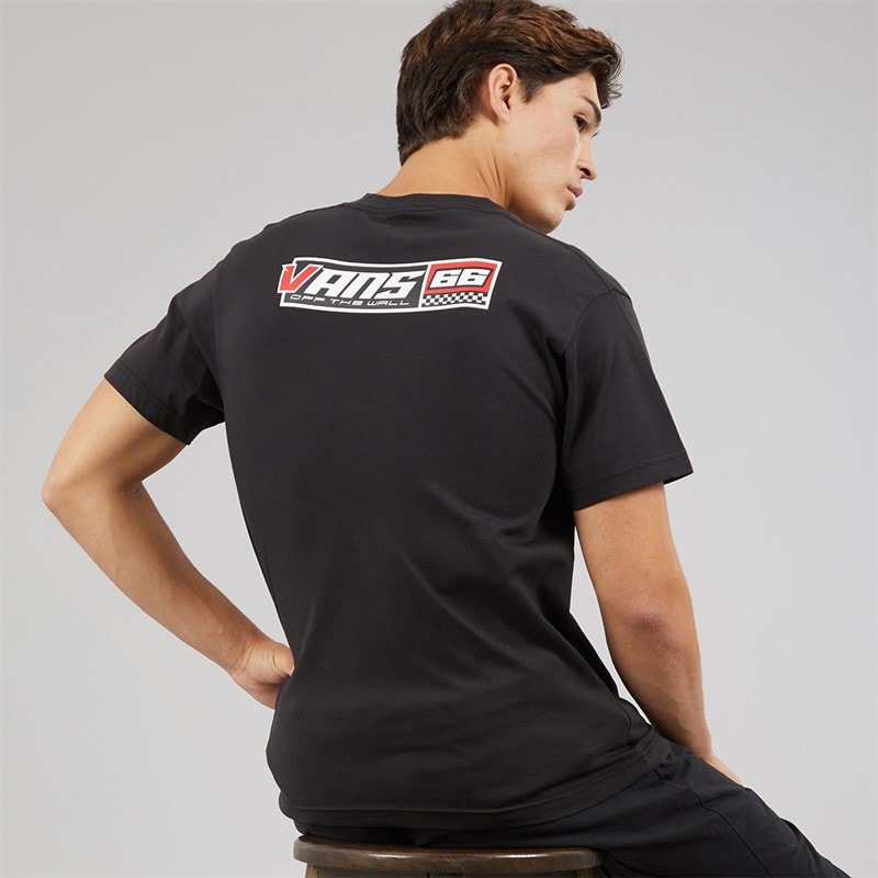 Vans Mens Drift Classic Back Graphic T-Shirt Black - Image 1