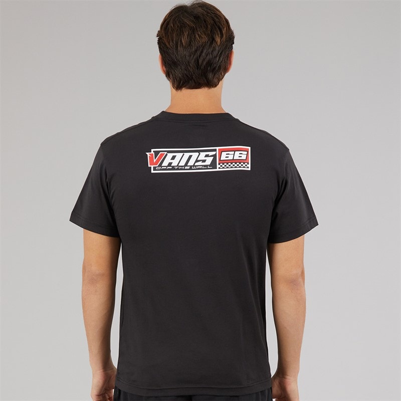 Vans Mens Drift Classic Back Graphic T-Shirt Black - Image 3
