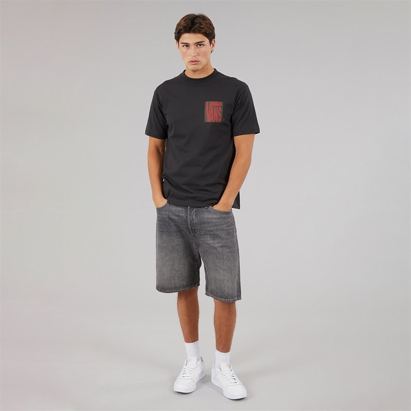 Vans Mens Stretch Stack Back Graphic T-Shirt Black - Image 4
