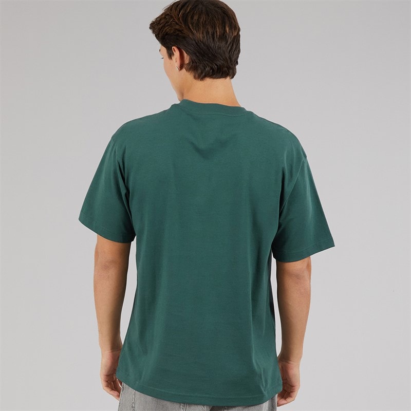 Vans Mens Left Chest Logo Loose Fit T-Shirt Mystic Moss - Image 2