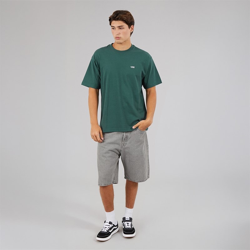 Vans Mens Left Chest Logo Loose Fit T-Shirt Mystic Moss - Image 3