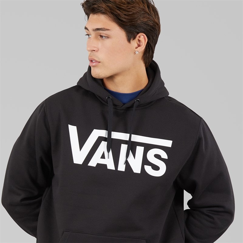 Vans Mens Classic Logo Hoodie Black/White - Image 3