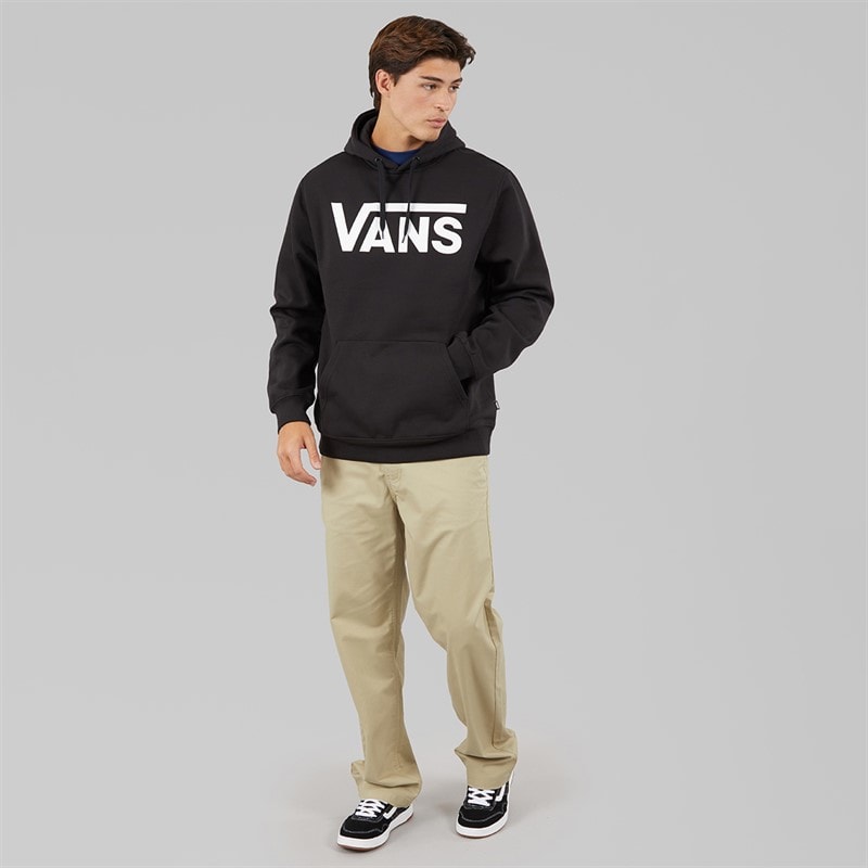 Vans Mens Classic Logo Hoodie Black/White - Image 4